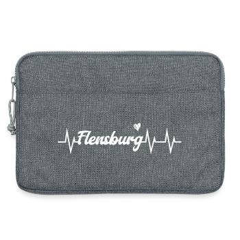 Heartbeat Flensburg - Laptoptasche 13" - Grau meliert - Vorne