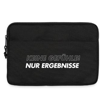 Keine Gefühle Nur Ergebnisse - Laptoptasche 13" - Schwarz - Vorne