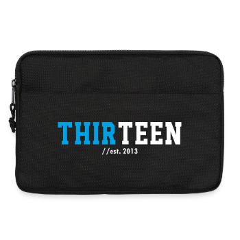 13th Birthday 2026 Thirteen Teen Gift Idea - Laptop bag 13" - black - Front