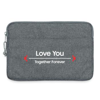 Je T'aime Ensemble Pour Toujours Amour Couple - Sacoche pour ordinateur portable 13 pouces - gris chiné - Devant