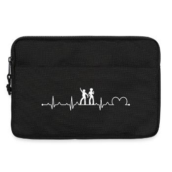 Disco Heartbeat Lifeline Retro Dance Pulse - Sacoche pour ordinateur portable 13 pouces - noir - Devant