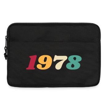 1978 Gift 1978 Birthday 1978 Retro 1978 - Laptop bag 13" - black - Front
