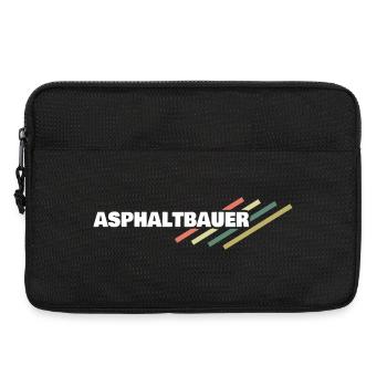 Beruf Asphaltbauer - Laptoptasche 13" - Schwarz - Vorne