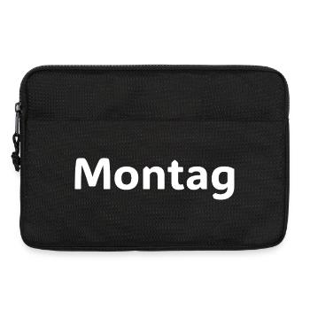 Chemise Lustiges Spruch de la Motivation Montag - Sacoche pour ordinateur portable 13 pouces - noir - Devant