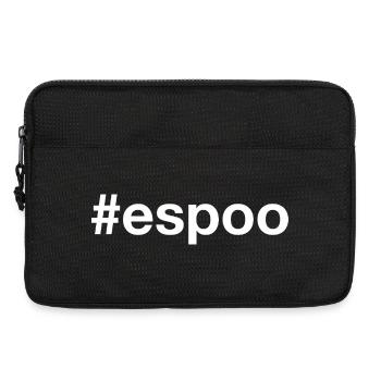 Hashtag Espoo Suomi Finlande - Sacoche pour ordinateur portable 13 pouces - noir - Devant