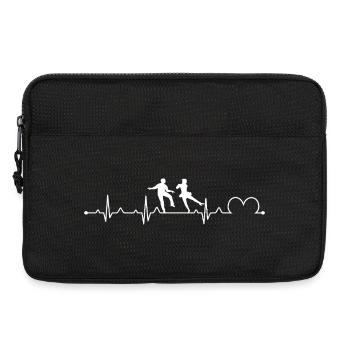 Irish Step Dance Heartbeat EKG Irish Dancer - Laptop bag 13" - black - Front