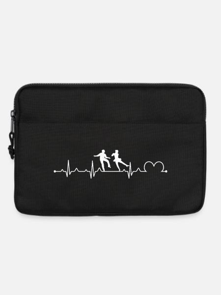Irischer Step-Tanz Herzschlag EKG Irischer Tänzer - Laptoptasche 13" - Schwarz