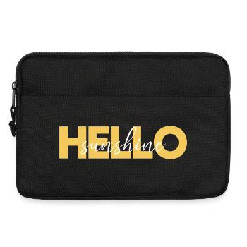 Hello Sunshine T-Shirt – Positive Vibes Ästhetik - Laptoptasche 13" - Schwarz - Vorne