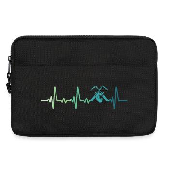soudeur battements de cœur soudage   - Sacoche pour ordinateur portable 13 pouces - noir - Devant