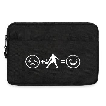Pickleball Trainer für Pickleballspielerinnen Fans - Laptoptasche 13" - Schwarz - Vorne