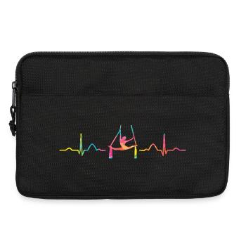Vertikaltuch Heartbeat Luftakrobatik Aerial Silk - Laptoptasche 13" - Schwarz - Vorne