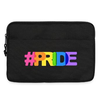Hashtag Pride Style arc-en-ciel - Sacoche pour ordinateur portable 13 pouces - noir - Devant