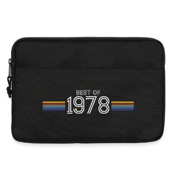 Best Of 1978 T-Shirt Cadeau Humour - Sacoche pour ordinateur portable 13 pouces - noir - Devant