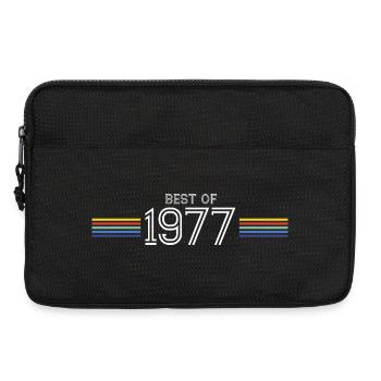 Best Of 1977 T-Shirt Humor Gift - Laptop bag 13" - black - Front