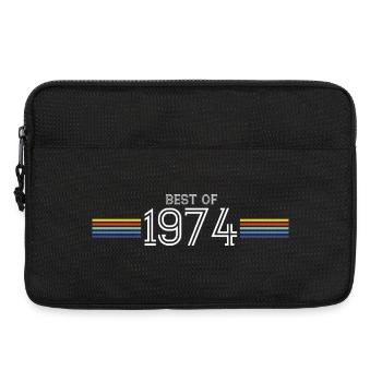 Best Of 1974 T-Shirt Humor Gift - Laptop bag 13" - black - Front