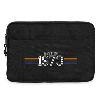 Best Of 1973 T-Shirt Cadeau Humour - Sacoche pour ordinateur portable 13 pouces - noir - Devant