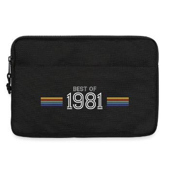 Best Of 1981 Funny Gift T-Shirt - Laptoptasche 13" - Schwarz - Vorne