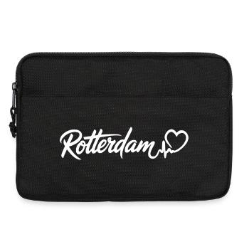 Rotterdam Herzschlag Niederlande - Laptoptasche 13" - Schwarz - Vorne