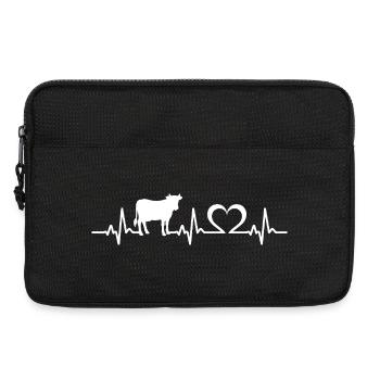 cows heartbeat cow cows - Laptop bag 13" - black - Front