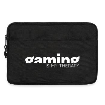 Gaming is my therapy - Gamer Statement Design - Laptoptasche 13" - Schwarz - Vorne