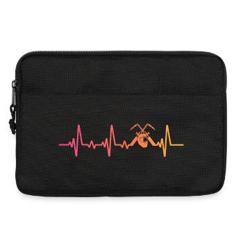 Schweißer Sunset Heartbeats Schweißen - Laptoptasche 13" - Schwarz - Vorne