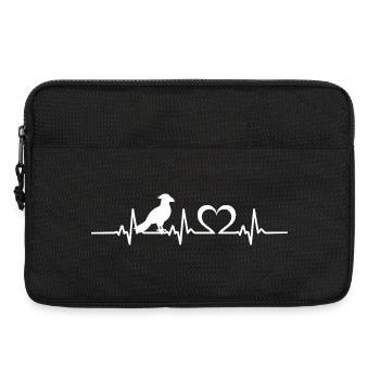 Papagei Herzschlag Papageien Vogel - Laptoptasche 13" - Schwarz - Vorne