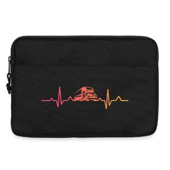 Trucker Sunset Heartbeat Trucker - Laptoptasche 13" - Schwarz - Vorne