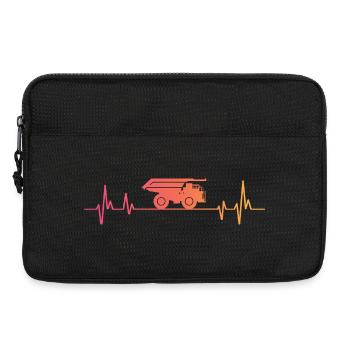 Sunset Dumper Herzschlag-LKW - Laptoptasche 13" - Schwarz - Vorne