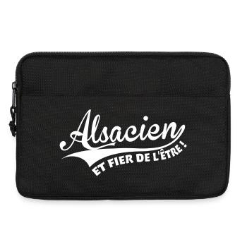 Alsacien et fier de l'être ! - Sacoche pour ordinateur portable 13 pouces - noir - Devant