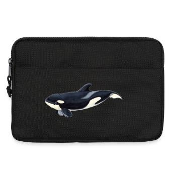Bébé épaulard - Orca bébé - arce bébé - Sacoche pour ordinateur portable 13 pouces - noir - Devant