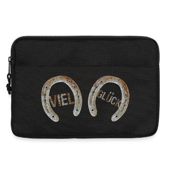 Viel Glück - Laptoptasche 13" - Schwarz - Vorne