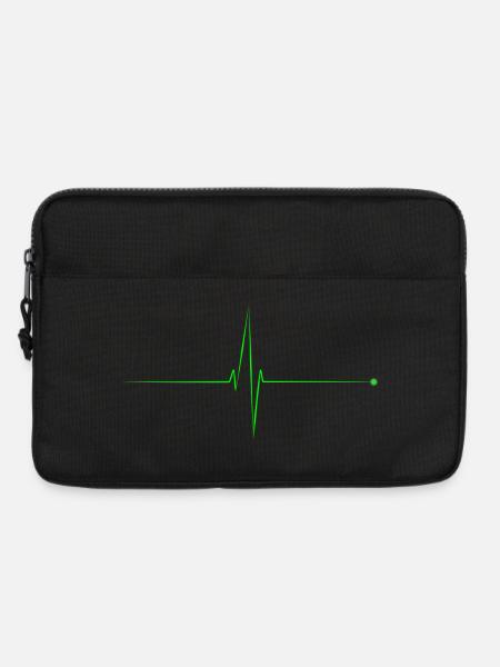 Elektrokardiogramm - Laptoptasche 13" - Schwarz