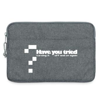 Have you tried... - Laptop bag 13" - heather grey - Front