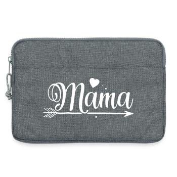 Maman - Sacoche pour ordinateur portable 13 pouces - gris chiné - Devant