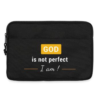God is not perfect, I am ! - Laptop bag 13" - black - Front