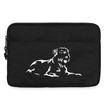 Riesenschnauzer "Black Edition" - Laptoptasche 13" - Schwarz - Vorne