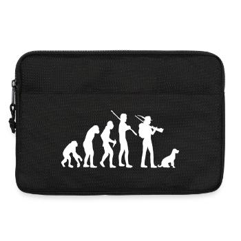 Evolution der Jägerin - Laptoptasche 13" - Schwarz - Vorne