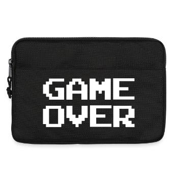 Abstract Color Explosion on Streetwear Game Over - Laptop bag 13" - black - Front