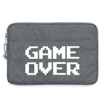 Explosion de couleurs abstraites sur streetwear game over - Sacoche pour ordinateur portable 13 pouces - gris chiné - Devant