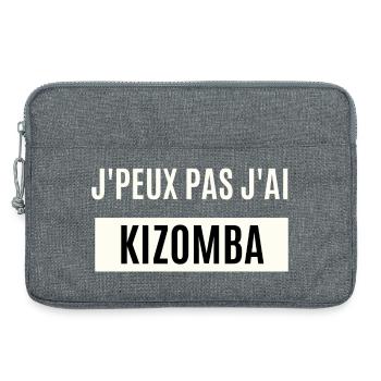 Je peux pas j'ai Kizomba - Sacoche pour ordinateur portable 13 pouces - gris chiné - Devant