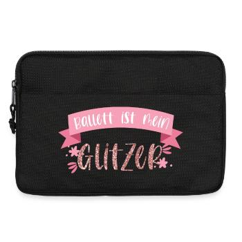 Ballett tanzen Glitzer Ballerina Tänzerin Geschenk - Laptoptasche 13" - Schwarz - Vorne
