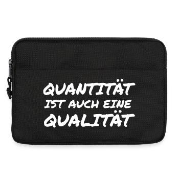 Quantität ist auch eine Qualität - Laptoptasche 13" - Schwarz - Vorne
