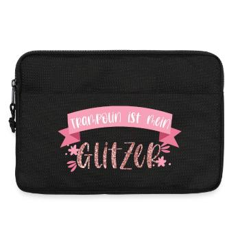 Trampolin ist mein Glitzer Springen Geschenk - Laptoptasche 13" - Schwarz - Vorne