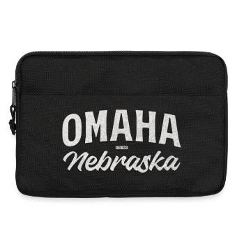 Omaha Nebraska Vintage Script Tee - Laptoptasche 13" - Schwarz - Vorne