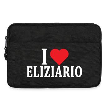 T-Shirt Ich liebe Eliziario T-Shirt Geschenkidee - Laptoptasche 13" - Schwarz - Vorne