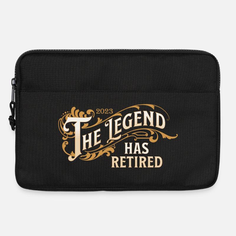 Rentner 2023 Rente The legend has retired - Laptoptasche 13" - Schwarz