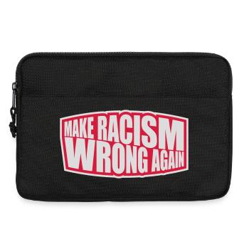 Rendre le racisme répréhensible - Sacoche pour ordinateur portable 13 pouces - noir - Devant