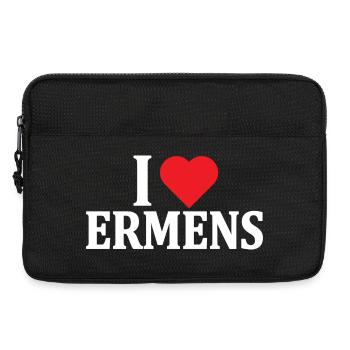 t-shirt I love Ermens t-shirt gift idea - Laptop bag 13" - black - Front