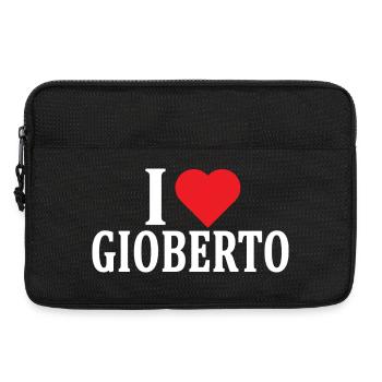 T-Shirt I love Gioberto T-Shirt Geschenkidee - Laptoptasche 13" - Schwarz - Vorne