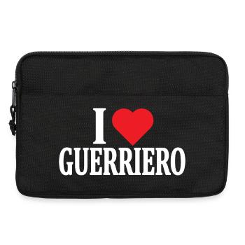 t-shirt I love Warrior t-shirt idée cadeau - Sacoche pour ordinateur portable 13 pouces - noir - Devant